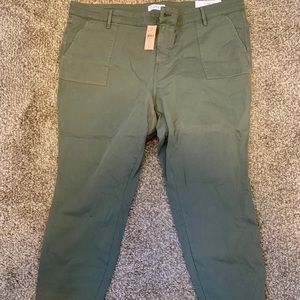 Loft olive green denim